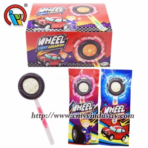 Bonbons légers en forme de roue de bonbons Lollipop