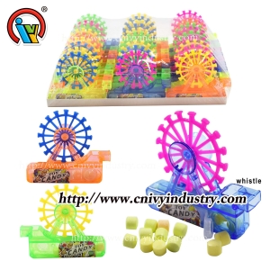 Bonbons de jouet de sifflet de grande roue de taille mini pour des enfants