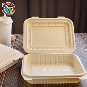 lunch box couverte biodégradable à un compartiment

