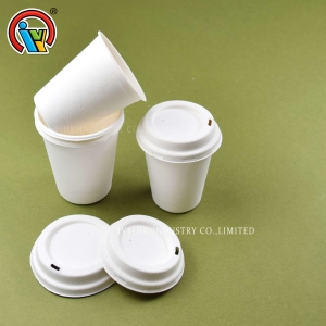 Tasses à café biodégradables avec couvercles
