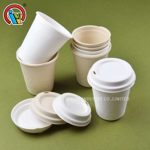Tasses à café biodégradables avec couvercles